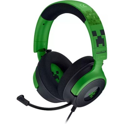 Razer Kraken V4 X Over Ear Gaming Headset με σύνδεση USB Minecraft Edition for Nintendo Switch / PC / PS4 / PS5