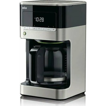 Braun PurAroma 7 KF 7120 Black Προγραμματιζόμενη Καφετιέρα Φίλτρου 1000W Silver