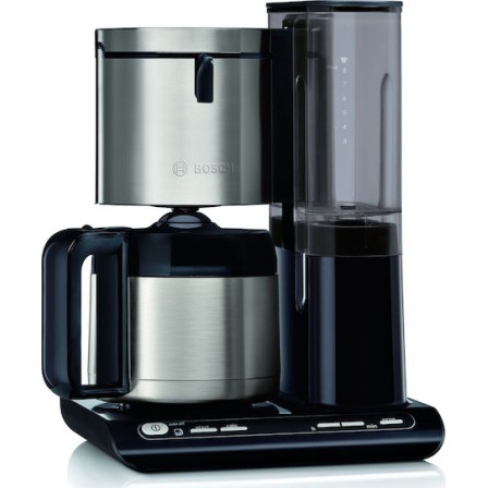 Bosch Styline Προγραμματιζόμενη Καφετιέρα Φίλτρου 1100W Inox/Black