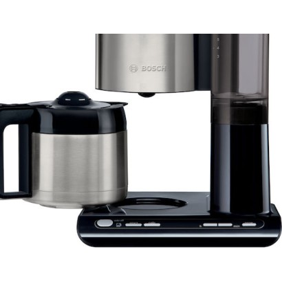 Bosch Styline Προγραμματιζόμενη Καφετιέρα Φίλτρου 1100W Inox/Black