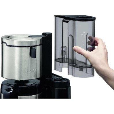 Bosch Styline Προγραμματιζόμενη Καφετιέρα Φίλτρου 1100W Inox/Black
