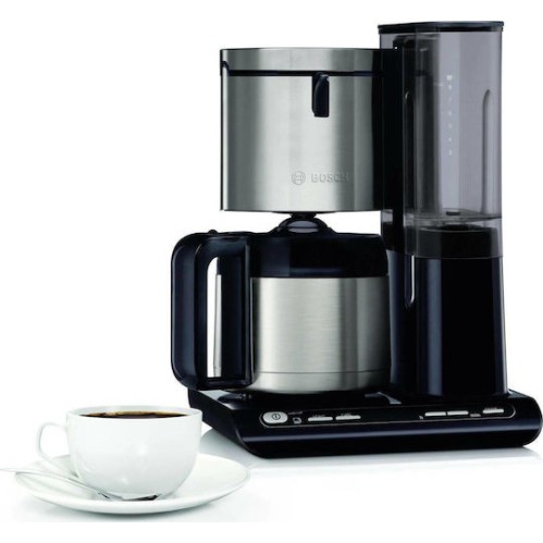 Bosch Styline Προγραμματιζόμενη Καφετιέρα Φίλτρου 1100W Inox/Black