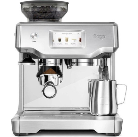 Sage Barista Touch Αυτόματη Μηχανή Espresso 1680W Πίεσης 15bar με Μύλο Άλεσης Ασημί