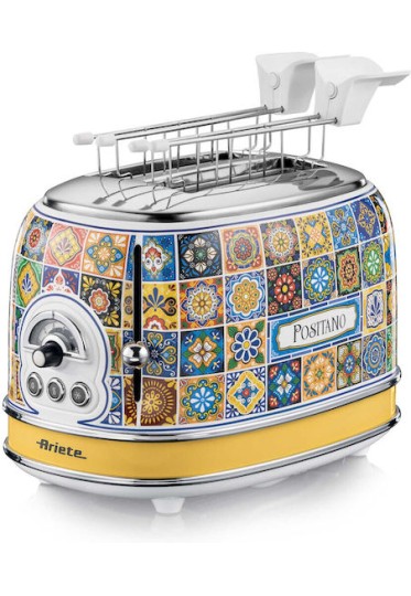 Ariete Positano Φρυγανιέρα 2 Θέσεων 810W Πολύχρωμη