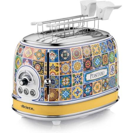 Ariete Positano Φρυγανιέρα 2 Θέσεων 810W Πολύχρωμη