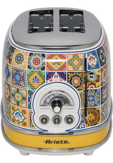 Ariete Positano Φρυγανιέρα 2 Θέσεων 810W Πολύχρωμη