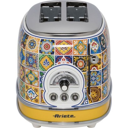Ariete Positano Φρυγανιέρα 2 Θέσεων 810W Πολύχρωμη