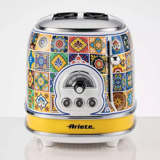 Ariete Positano Φρυγανιέρα 2 Θέσεων 810W Πολύχρωμη