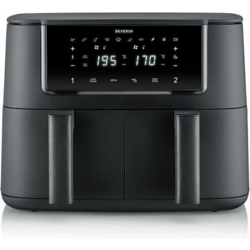 Severin Air Fryer με Διπλό Αποσπώμενο Κάδο 8lt Μαύρο FR2463