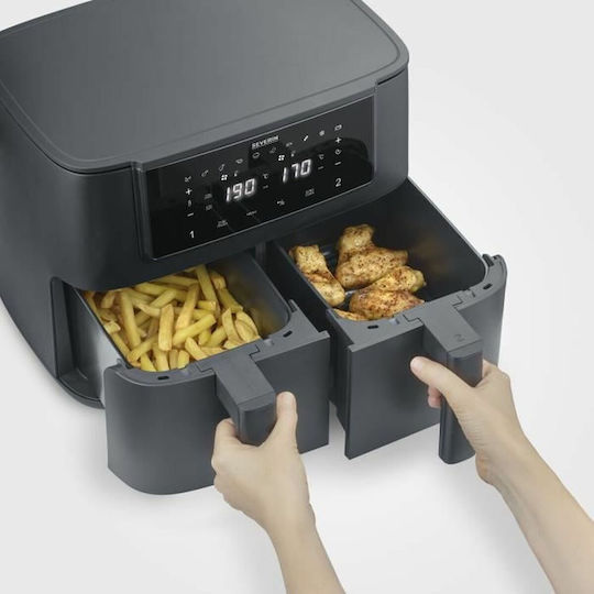 Severin Air Fryer με Διπλό Αποσπώμενο Κάδο 8lt Μαύρο FR2463