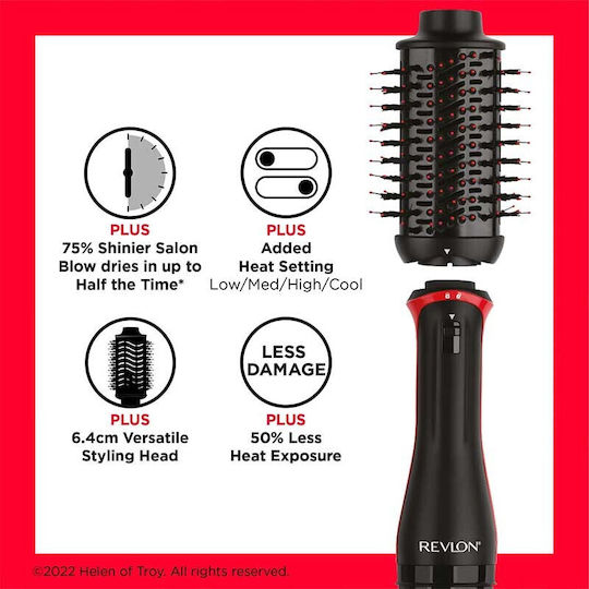 Revlon One-Step Volumiser Plus Κεραμική Ηλεκτρική Βούρτσα για Ίσιωμα