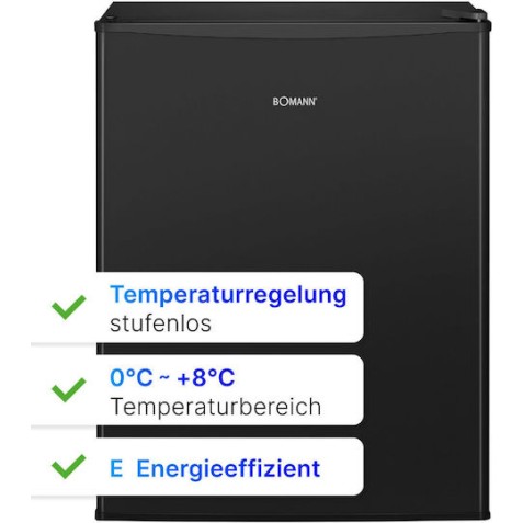 Bomann Mini Bar 58lt Υ63xΠ47xΒ45εκ. Μαύρο KB 7347