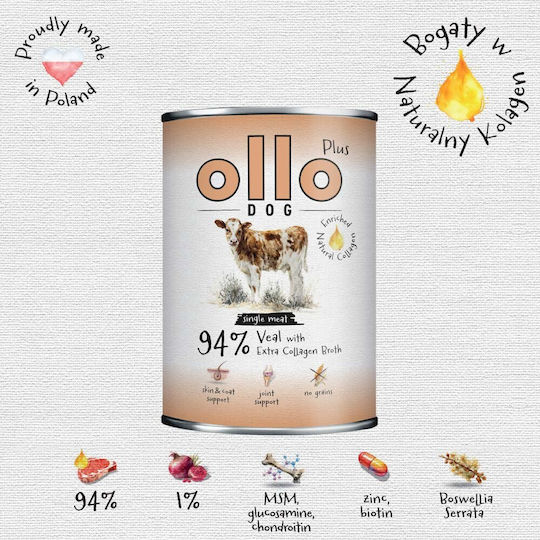 Ollo Υγρή Τροφή Σκύλων σε Κονσέρβα 400gr
