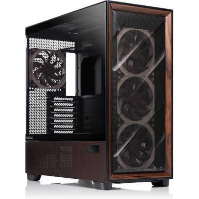 Antec Flux Pro Gaming Full Tower Κουτί Υπολογιστή με Πλαϊνό Παράθυρο Noctua Edition Black/Wood