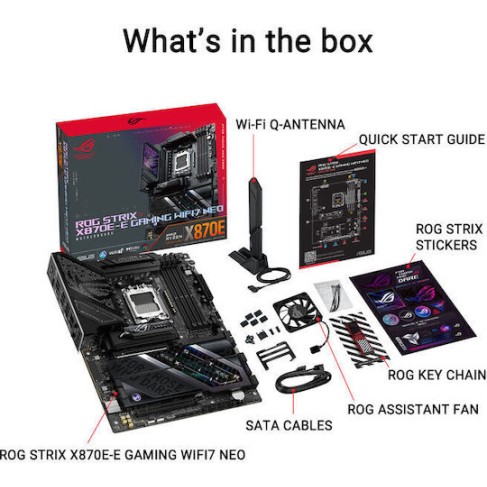 Asus ROG STRIX X870E-E GAMING WIFI7 NEO Motherboard ATX με AMD AM5 Socket 90MB1P20-M0EAY0