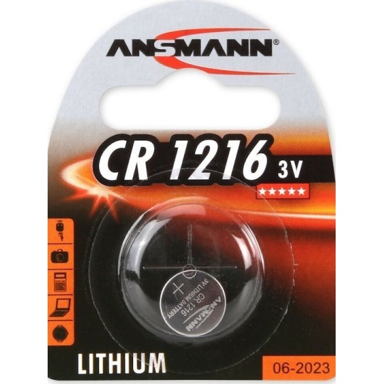 Ansmann Μπαταρία Λιθίου Ρολογιών CR1216 3V 1τμχ