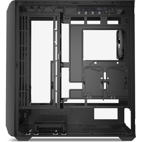 Sharkoon AK2 RGB Gaming Midi Tower Κουτί Υπολογιστή με Πλαϊνό Παράθυρο Μαύρο