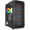 Sharkoon AK3 RGB Gaming Midi Tower Κουτί Υπολογιστή με Πλαϊνό Παράθυρο Μαύρο