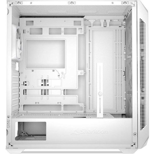 Sharkoon AK5M RGB Gaming Midi Tower Κουτί Υπολογιστή με Πλαϊνό Παράθυρο Λευκό