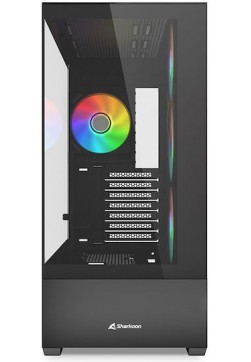 Sharkoon AK6 RGB Midi Tower Κουτί Υπολογιστή Μαύρο