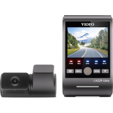 Viofo A229 Ultra 2 Σετ Κάμερα DVR Αυτοκινήτου 4K Wi-Fi, GPS & Κάμερα Οπισθοπορείας