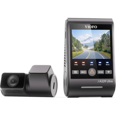 Viofo A229 Ultra 2 Σετ Κάμερα DVR Αυτοκινήτου 4K Wi-Fi, GPS & Κάμερα Οπισθοπορείας