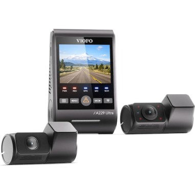 Viofo A229 Ultra 3 Σετ Κάμερα DVR Αυτοκινήτου 4K Wi-Fi, GPS & Κάμερα Οπισθοπορείας