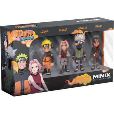 Naruto Shippuden - Naruto, Kakashi, Itachi, .. - Pack 4 Fig. Minix 7cm