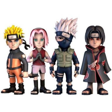 Naruto Shippuden - Naruto, Kakashi, Itachi, .. - Pack 4 Fig. Minix 7cm