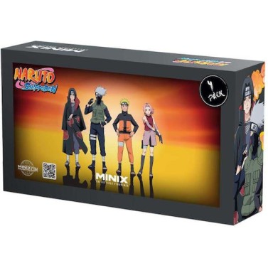Naruto Shippuden - Naruto, Kakashi, Itachi, .. - Pack 4 Fig. Minix 7cm