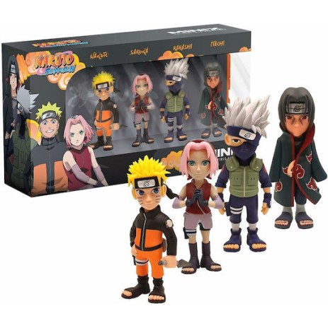 Naruto Shippuden - Naruto, Kakashi, Itachi, .. - Pack 4 Fig. Minix 7cm