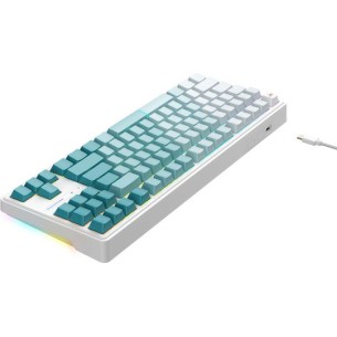 Havit KB901L Gaming Μηχανικό Πληκτρολόγιο με RGB φωτισμό (Αγγλικό US) Λευκό