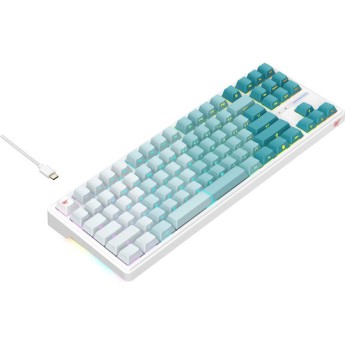 Havit KB901L Gaming Μηχανικό Πληκτρολόγιο με RGB φωτισμό (Αγγλικό US) Λευκό