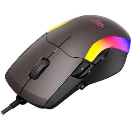Havit MS959S RGB Gaming Ποντίκι 8000 DPI Καφέ