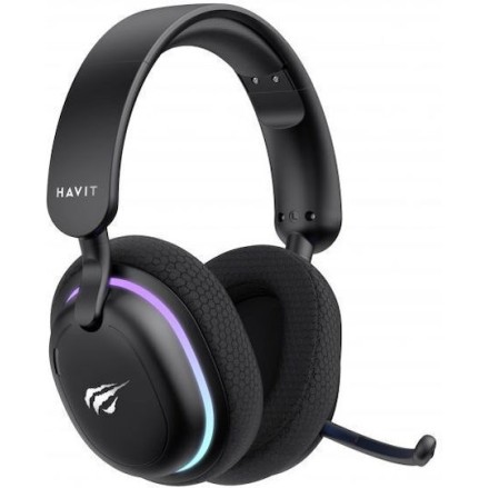 Havit Fuxi H7 Over Ear Gaming Headset με σύνδεση Bluetooth Λευκό
