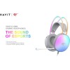 Havit H2037d Over Ear Gaming Headset με σύνδεση 2x3.5mm / USB Λευκό