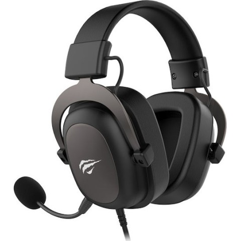 Havit H2002D Over Ear Gaming Headset με σύνδεση 3.5mm Καφέ