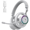 Havit Fuxi-H8 Ασύρματο On Ear Gaming Headset με σύνδεση 3.5mm / USB Λευκό for Nintendo Switch / PC / PS4 / PS5