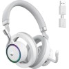 Havit Fuxi-H8 Ασύρματο On Ear Gaming Headset με σύνδεση 3.5mm / USB Λευκό for Nintendo Switch / PC / PS4 / PS5