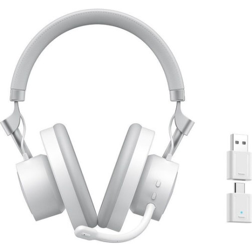 Havit Fuxi-H8 Ασύρματο On Ear Gaming Headset με σύνδεση 3.5mm / USB Λευκό for Nintendo Switch / PC / PS4 / PS5