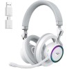 Havit Fuxi-H8 Ασύρματο On Ear Gaming Headset με σύνδεση 3.5mm / USB Λευκό for Nintendo Switch / PC / PS4 / PS5