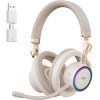 Havit Fuxi-H8 Ασύρματο Over Ear Gaming Headset με σύνδεση 3.5mm / USB Χρυσό for Nintendo Switch / PC / PS4 / PS5
