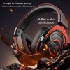Havit H2002e Over Ear Gaming Headset με σύνδεση 3.5mm Κόκκινο