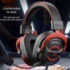 Havit H2002e Over Ear Gaming Headset με σύνδεση 3.5mm Κόκκινο