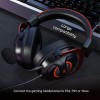 Havit H2002e Over Ear Gaming Headset με σύνδεση 3.5mm Κόκκινο