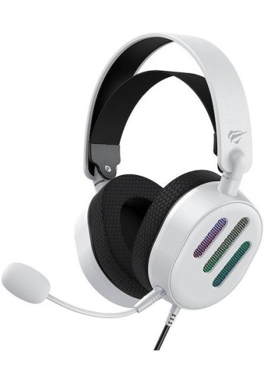 Havit H2038U Over Ear Gaming Headset με σύνδεση USB Λευκό