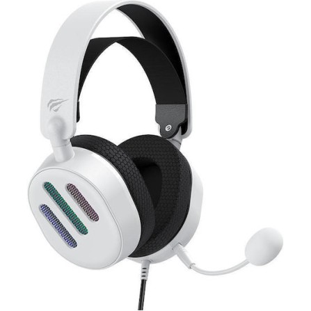 Havit H2038U Over Ear Gaming Headset με σύνδεση USB Λευκό