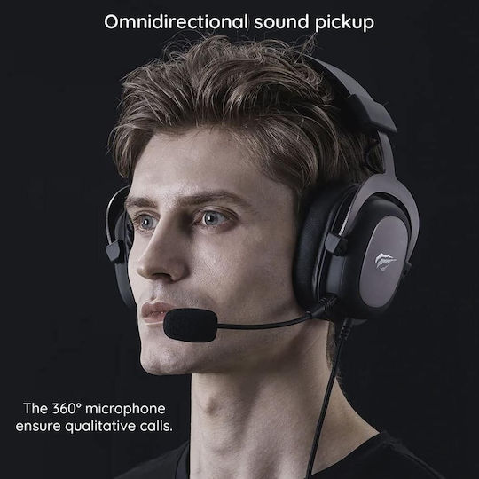 Havit H2002D Over Ear Gaming Headset με σύνδεση 3.5mm Red/White