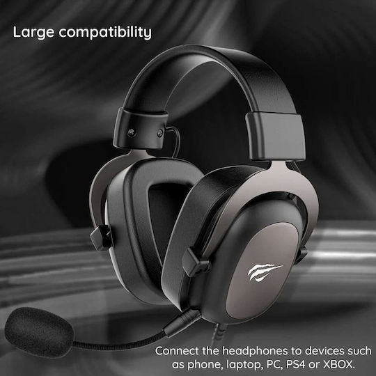 Havit H2002D Over Ear Gaming Headset με σύνδεση 3.5mm Red/White