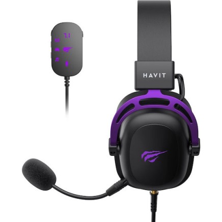 Havit H2002C+U Over Ear Gaming Headset με σύνδεση 3.5mm